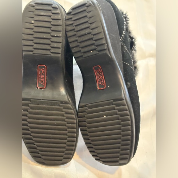 Sporto Womens 8 1/2 M Waterproof Black Ankle Boots With Belt Buckle - Picture 4 of 4